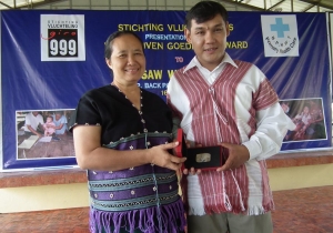 Saw Win Kyaw with Dr. Cynthia Maung